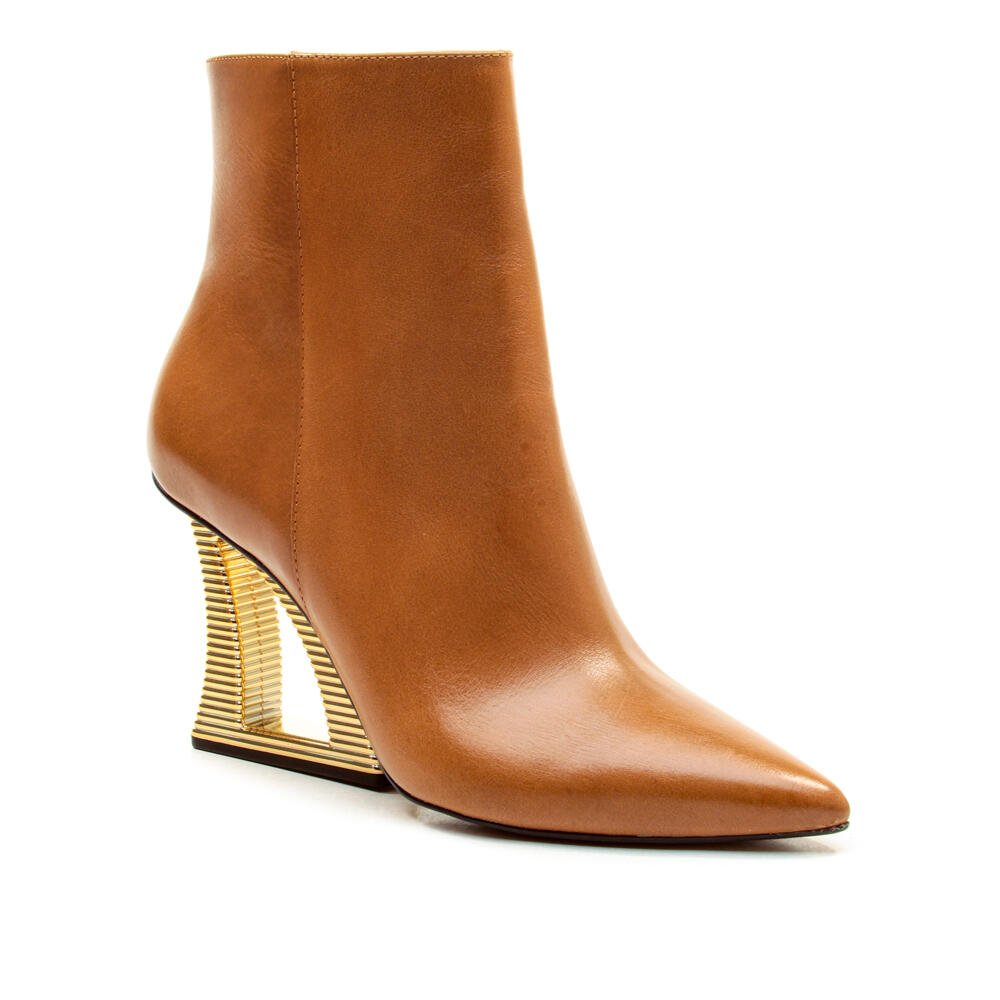 Bota Couro Marrom Cano Curto Cecconello 2443001-11 Marrom 2