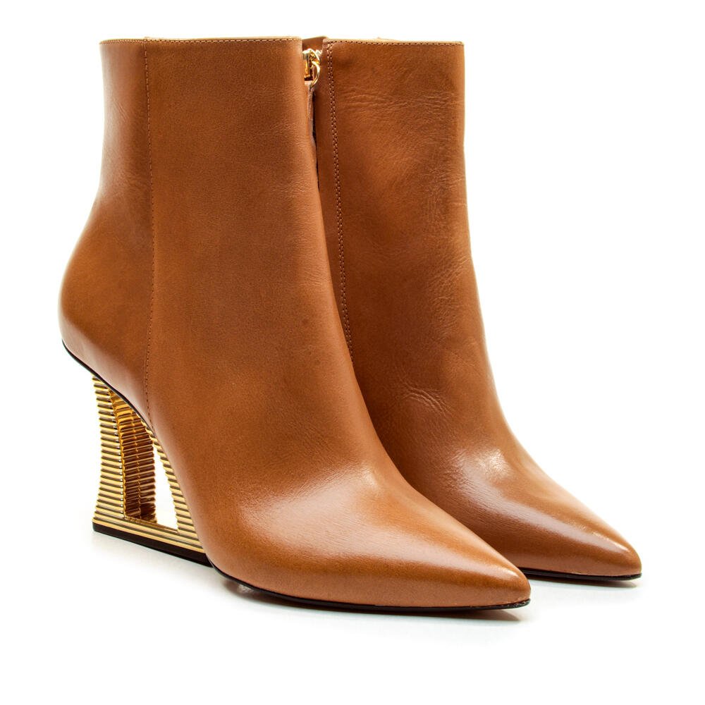 Bota Couro Marrom Cano Curto Cecconello 2443001-11 Marrom 4