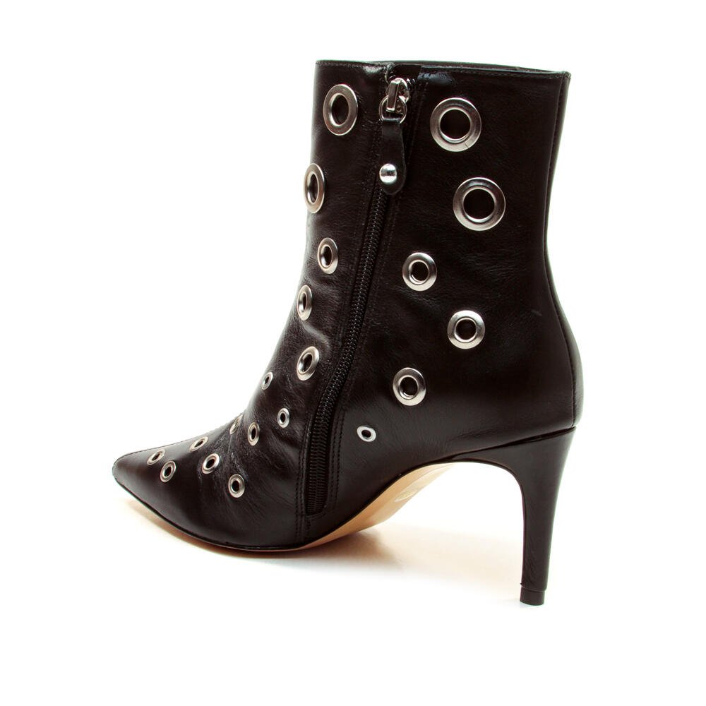 Bota Couro Preto Cano Curto Cecconello 2447011-1 Preto 3