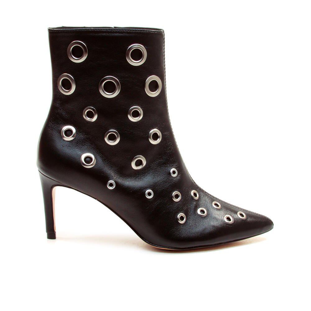 Bota Couro Preto Cano Curto Cecconello 2447011-1