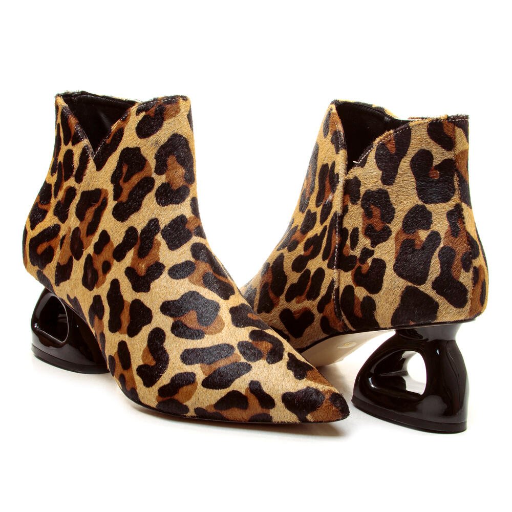 Bota Couro Onça Cano Curto Cecconello 2449001-9 Onça 5