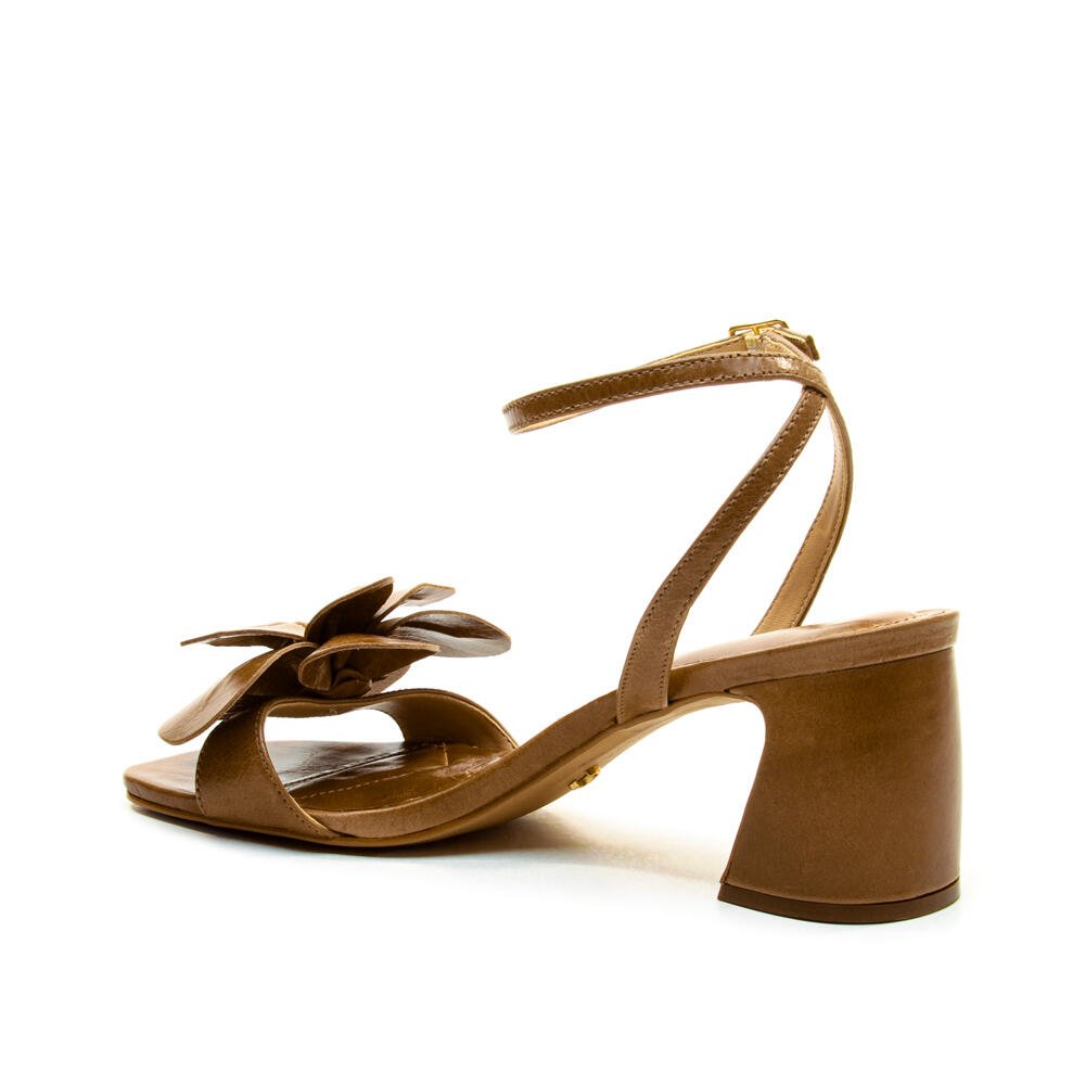 Sandália Couro Marrom Salto Médio Cecconello 2857001-2 Marrom 4