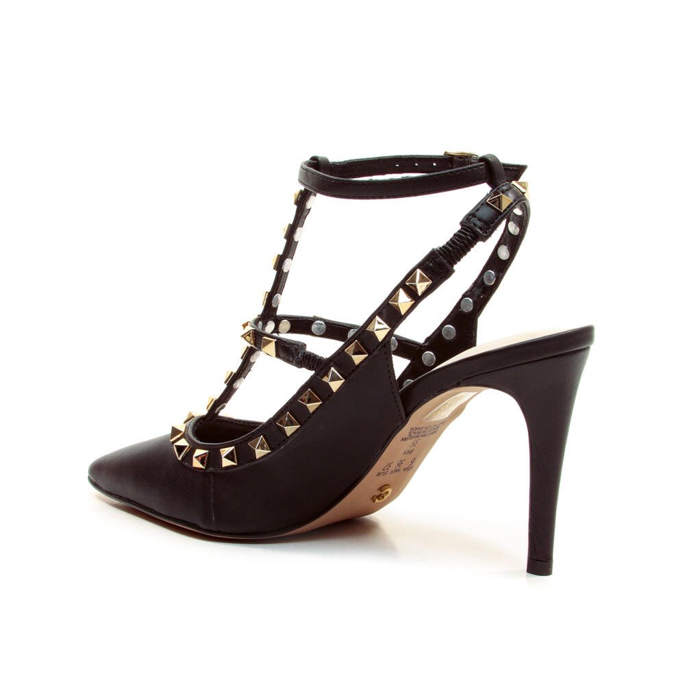 Slingback Preto Salto Alto Cecconello 2439001-20 Preto 2
