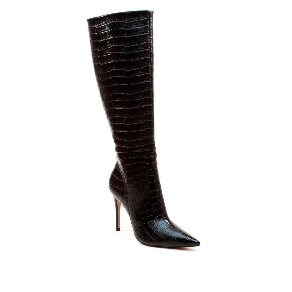 Bota Croco Preto Cano Longo Cecconello 2396007-8 Preto 2