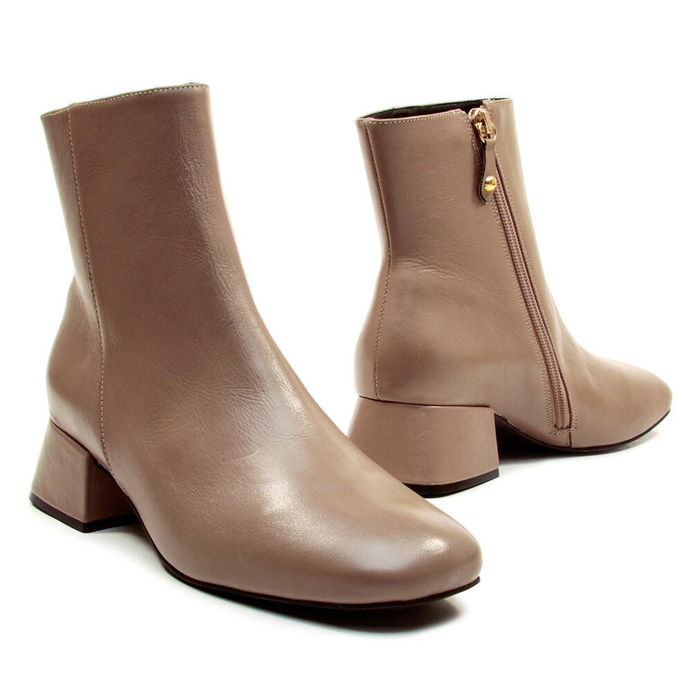 Bota Couro Marrom Cano Curto Cecconello 2390-P-1 Marrom 5