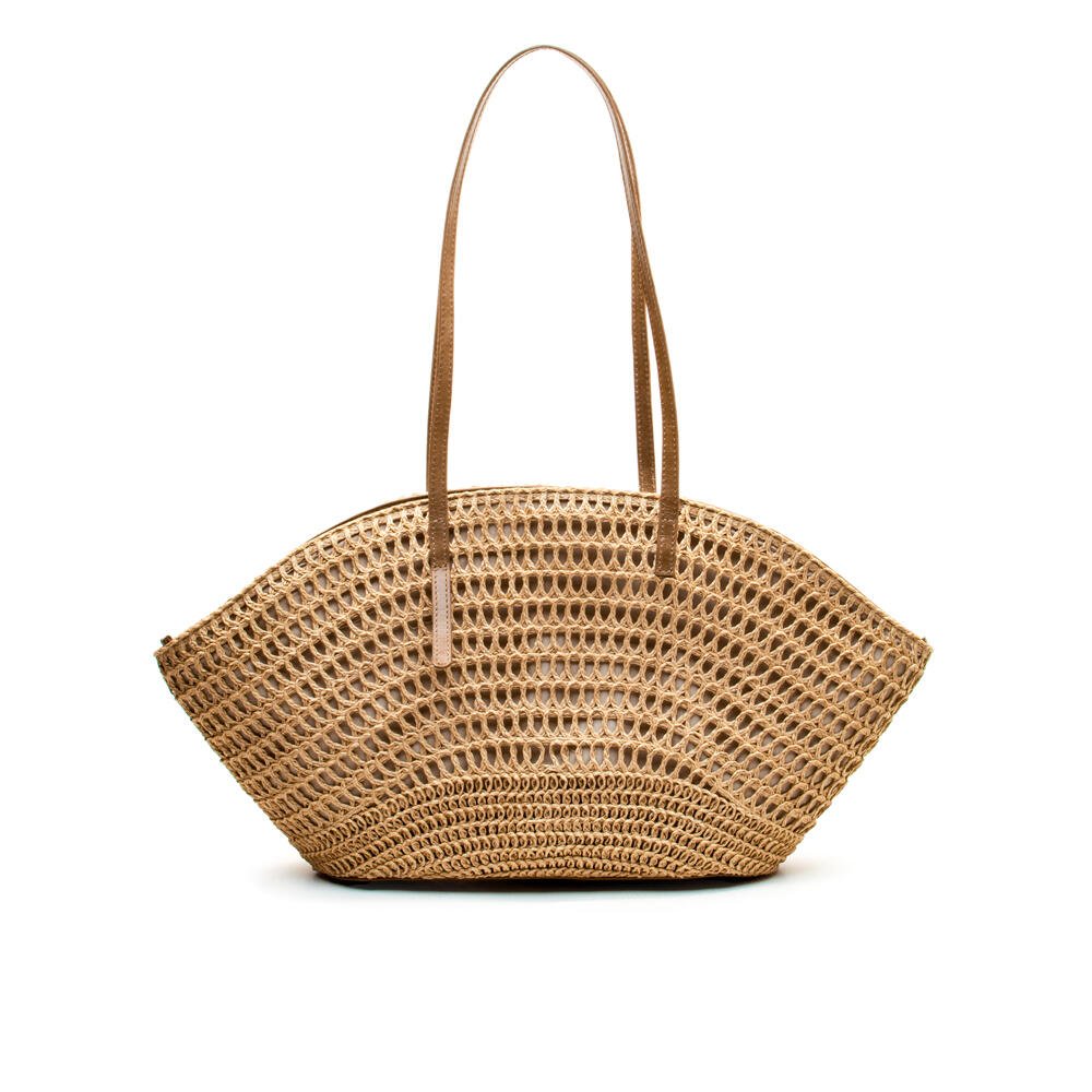 Bolsa Palha Natural Cecconello C2637-2 Bege 5