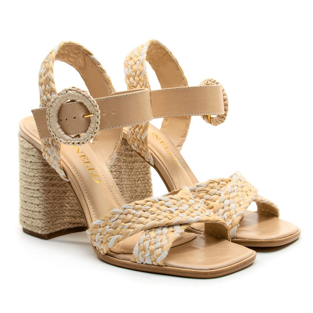 Sandália Nude Salto Alto Cecconello 2759009-1 Bege 5