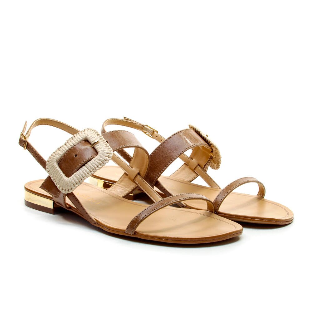 Rasteira Couro Marrom Cecconello 2724017-2 Marrom 5