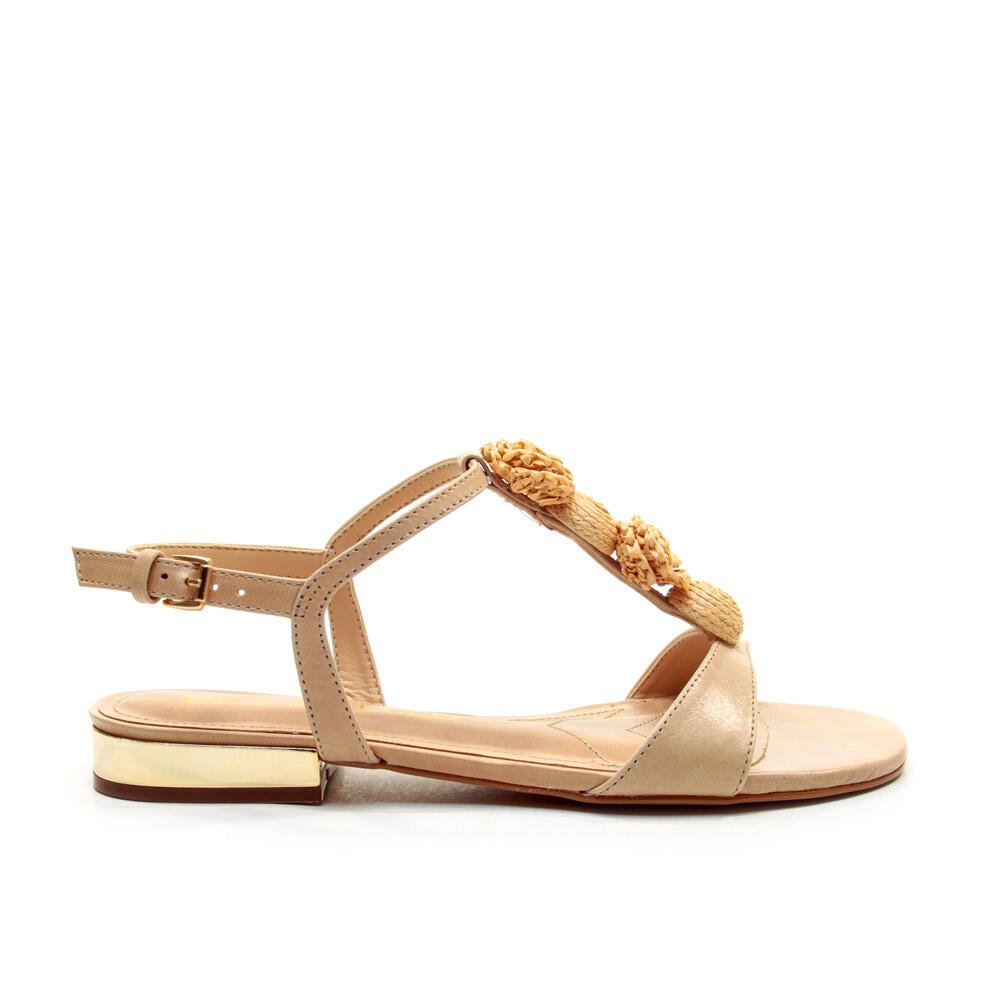 Rasteira Couro Nude Cecconello 2723005-2