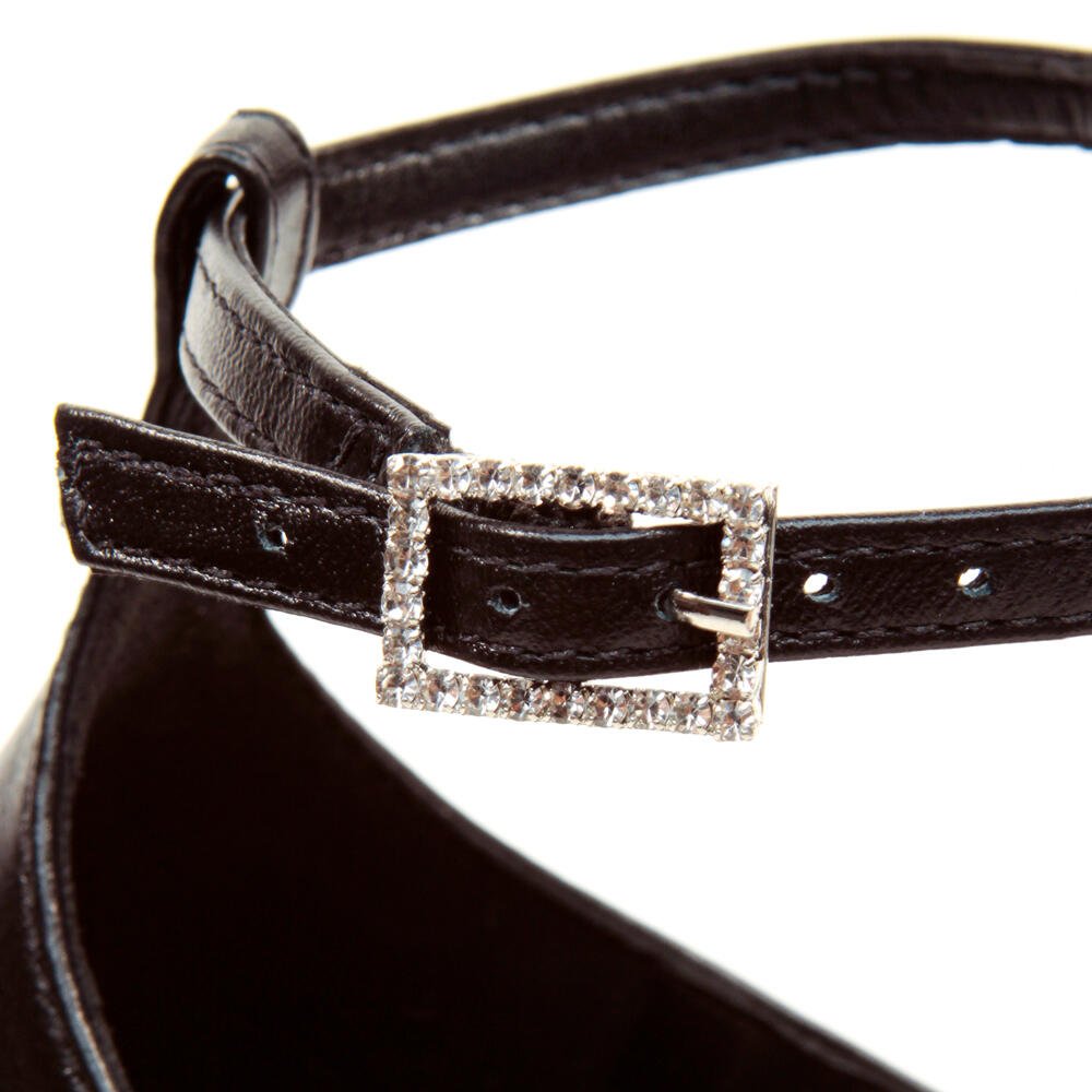 Sandália Couro Preto Salto Alto Cecconello 2853001-4 Preto 5