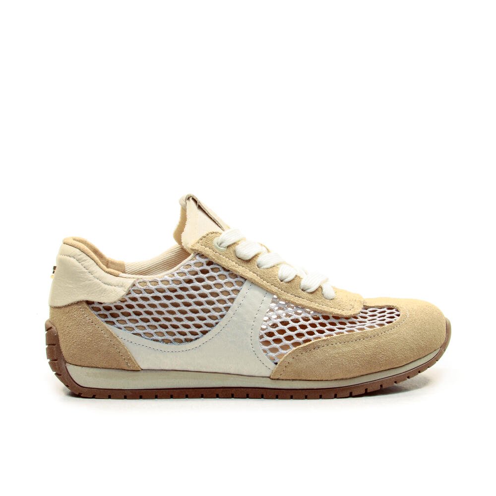 TÊNis Casual Couro Bege Cecconello 2756001-6