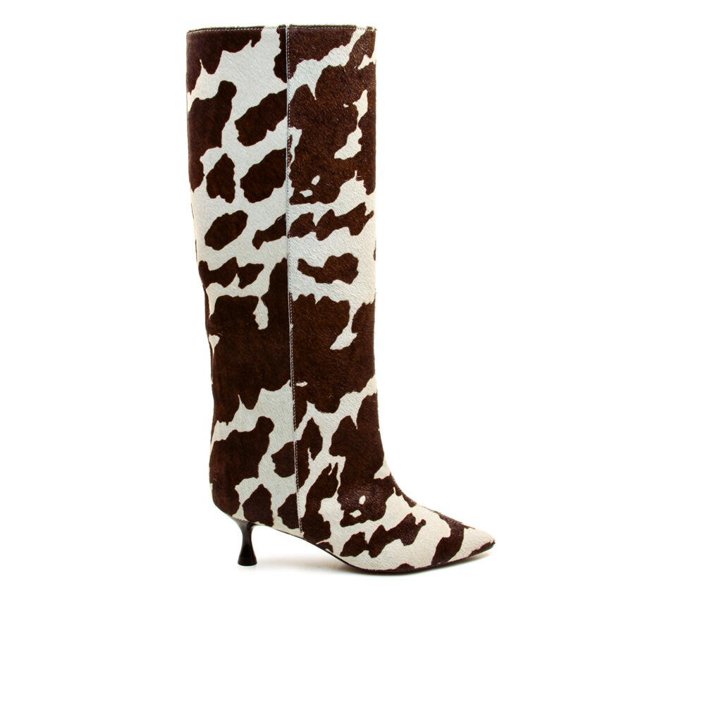 Bota Couro Animal Print Cecconello 2929002-1