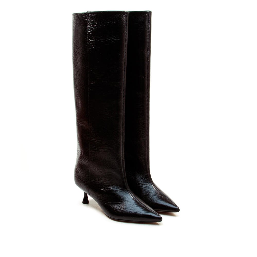 Bota Couro Preto Cano Longo Cecconello 2929002-2 Preto 5