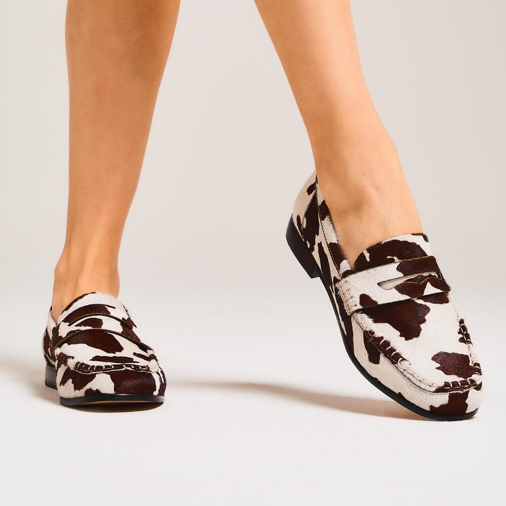 Mocassim Couro Animal Print Cecconello 2623001-4 Animal Print