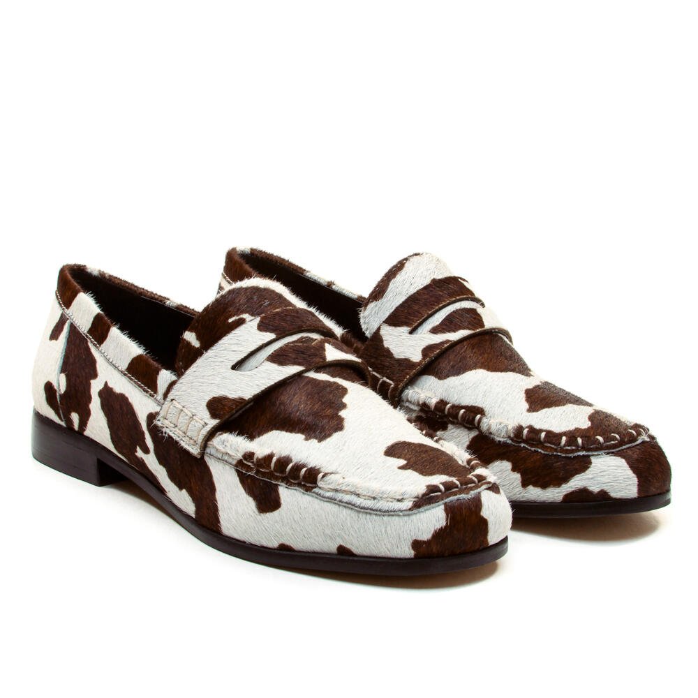 Mocassim Couro Animal Print Cecconello 2623001-4 Animal Print