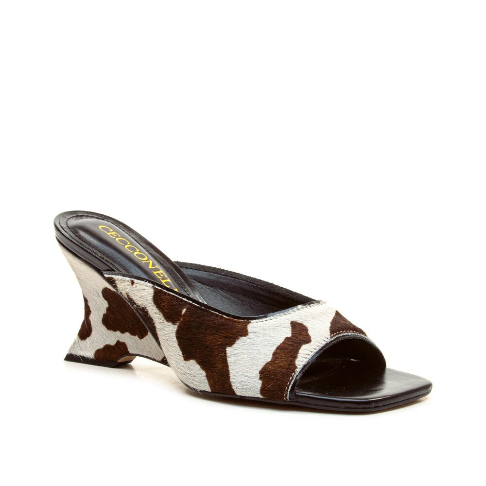 Tamanco Couro Animal Print Cecconello 2916001-1 Animal Print 2