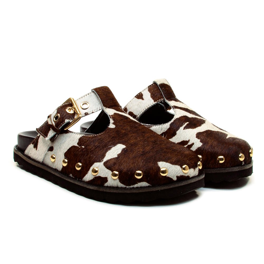 Mule Clog Couro Animal Print Cecconello 2909002-1 Animal Print 5