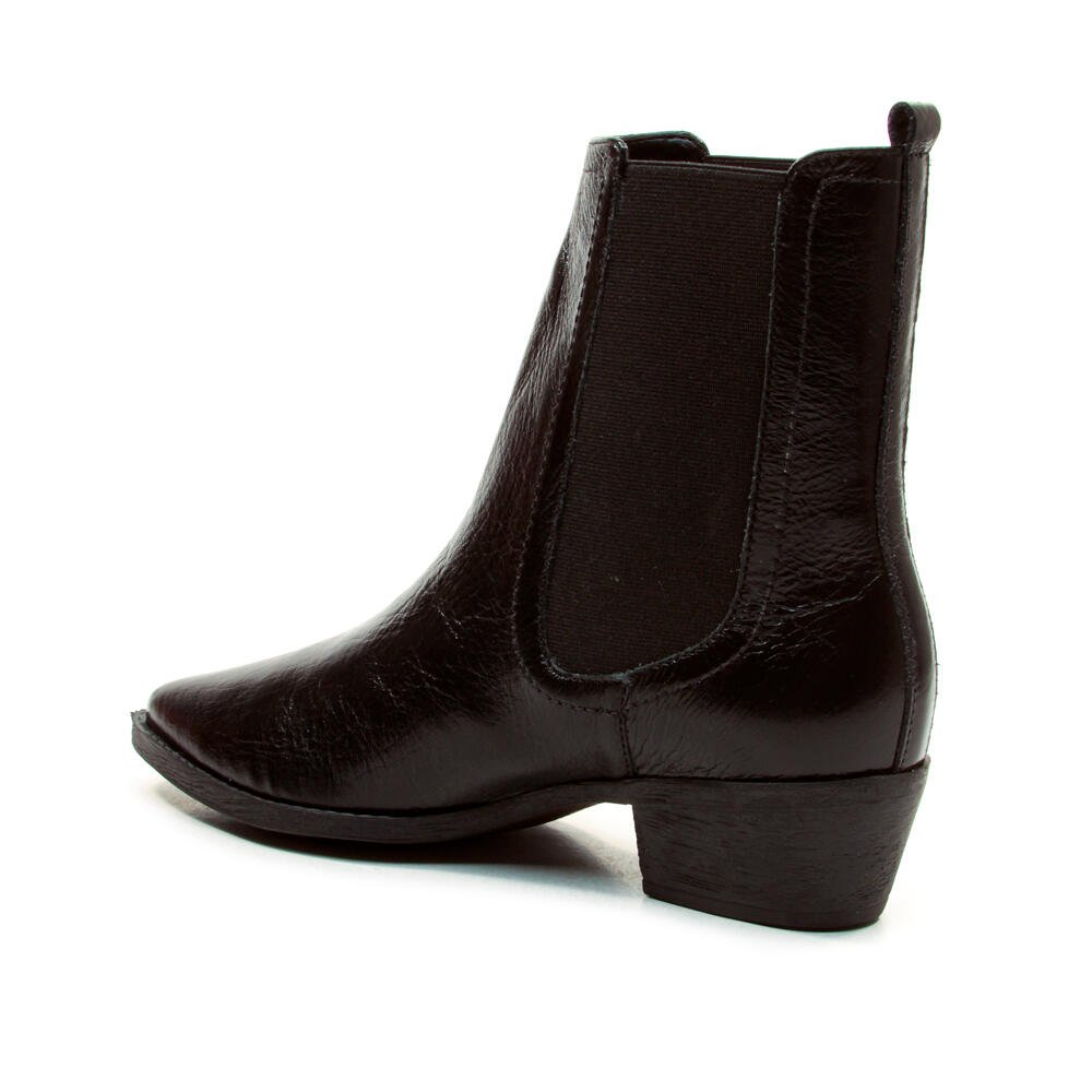 Bota Couro Preto Cano Curto Cecconello 2930001-1 Preto 4