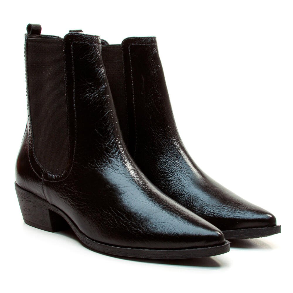 Bota Couro Preto Cano Curto Cecconello 2930001-1 Preto 5