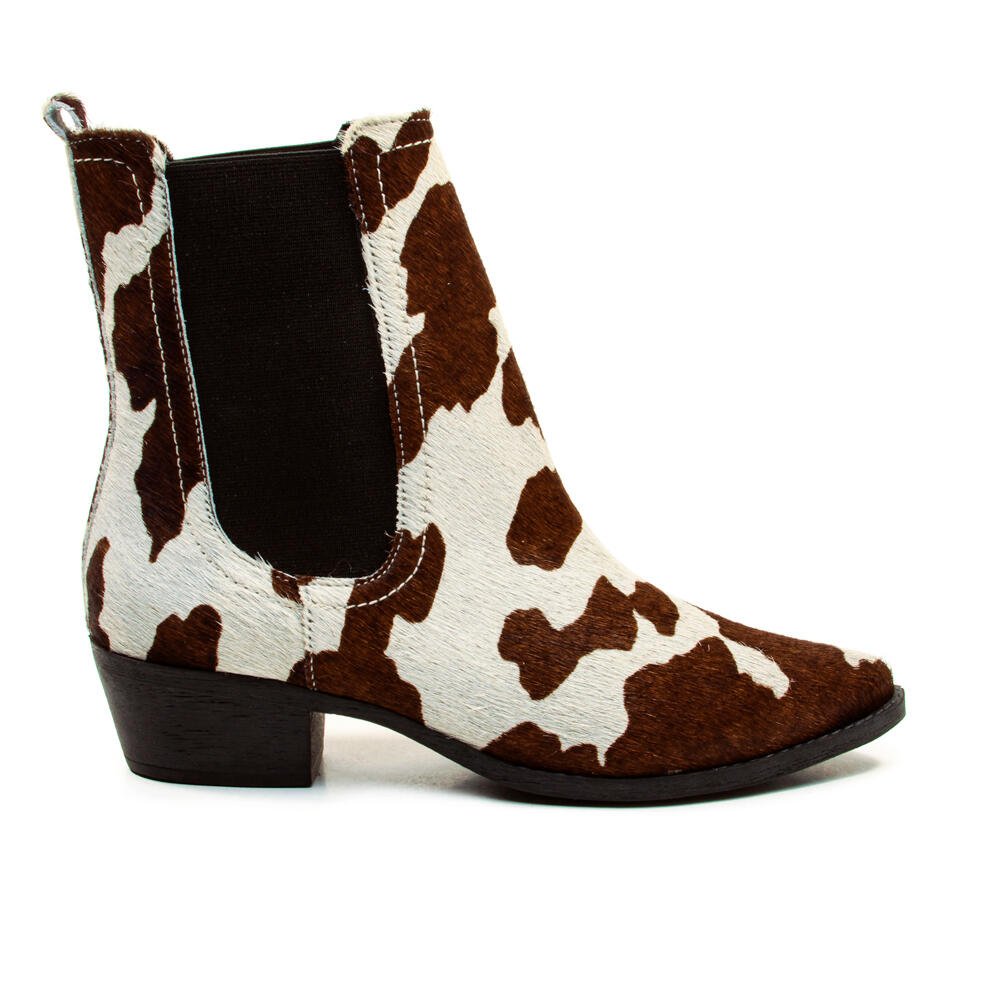 Bota Couro Animal Print Cecconello 2930001-2