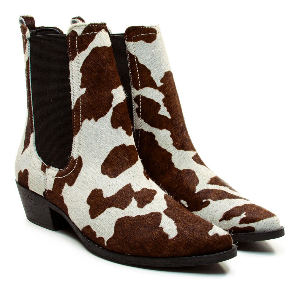 Bota Couro Animal Print Cecconello 2930001-2 Animal Print 5