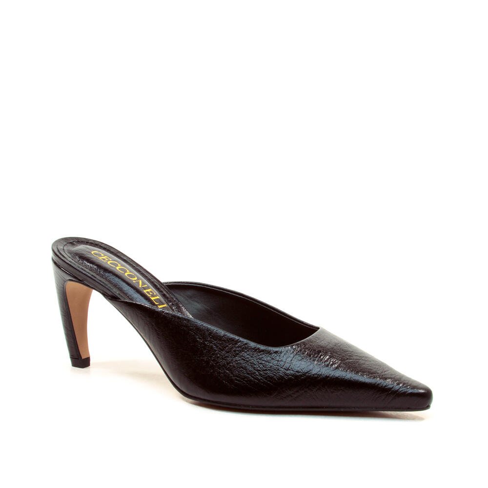Mule Couro Preto Salto Médio Cecconello 2912003-2 Preto 3