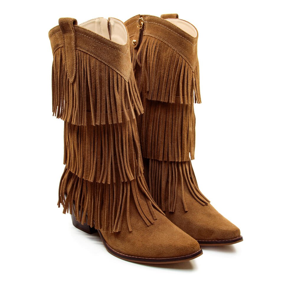 Bota Couro Marrom Cano Médio Cecconello 2907001-3 Marrom 5