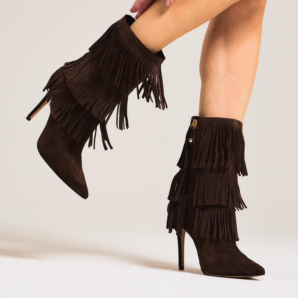 Bota Couro Marrom Cano Curto Cecconello 2906001-1 Marrom 2