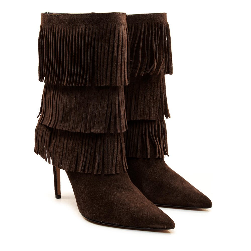 Bota Couro Marrom Cano Curto Cecconello 2906001-1 Marrom 5