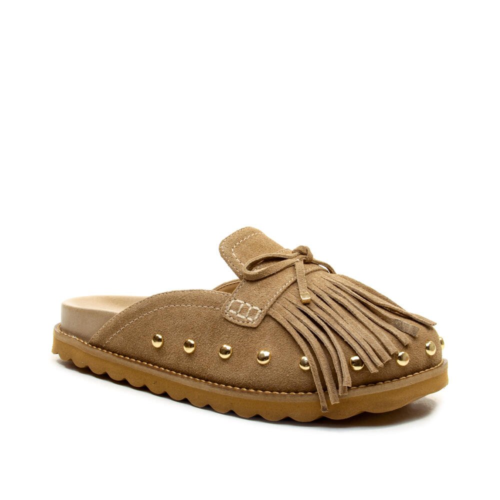 Clog Couro Nude Cecconello 2909001-2 Bege 3