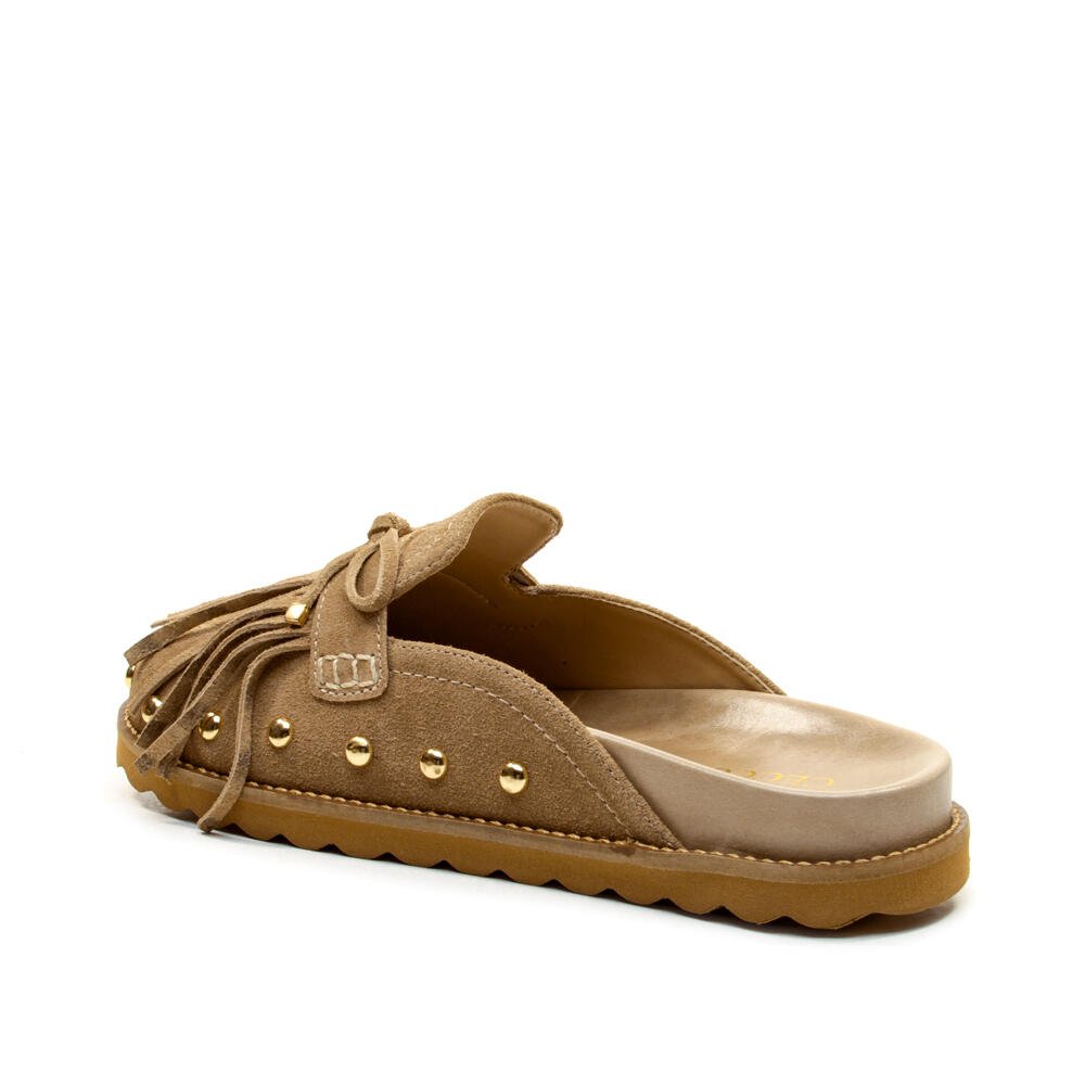 Clog Couro Nude Cecconello 2909001-2 Bege 4