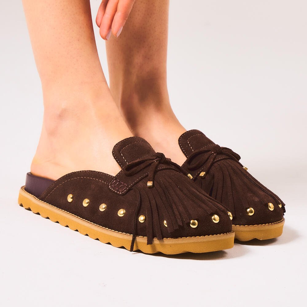 Clog Couro Marrom Cecconello 2909001-1 Marrom 2