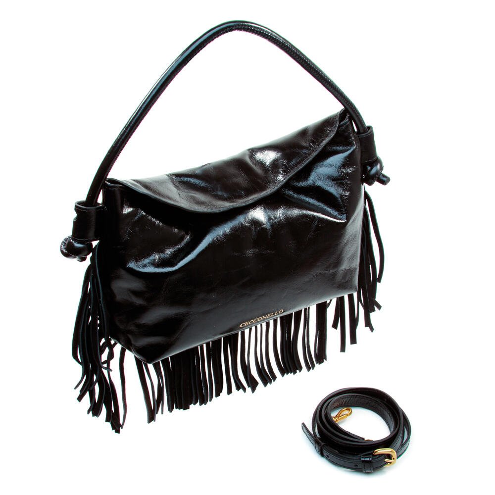Bolsa Couro Preto Cecconello C2643-3 Preto 5