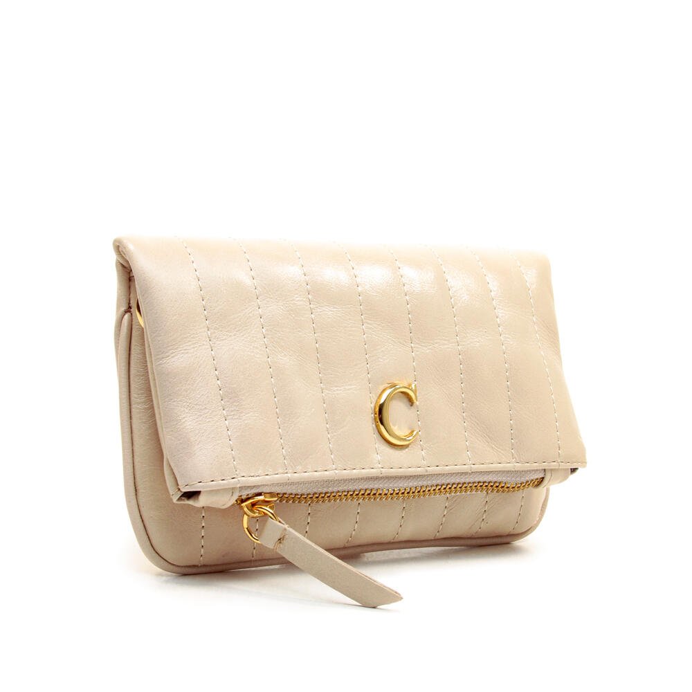 Bolsa Bellah Couro Off White Cecconello C2547-10 Bege 2