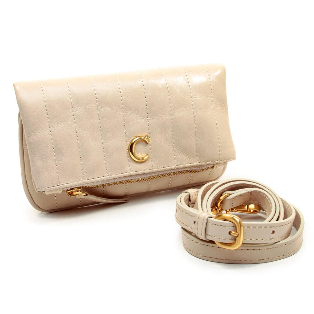 Bolsa Bellah Couro Off White Cecconello C2547-10 Bege 4