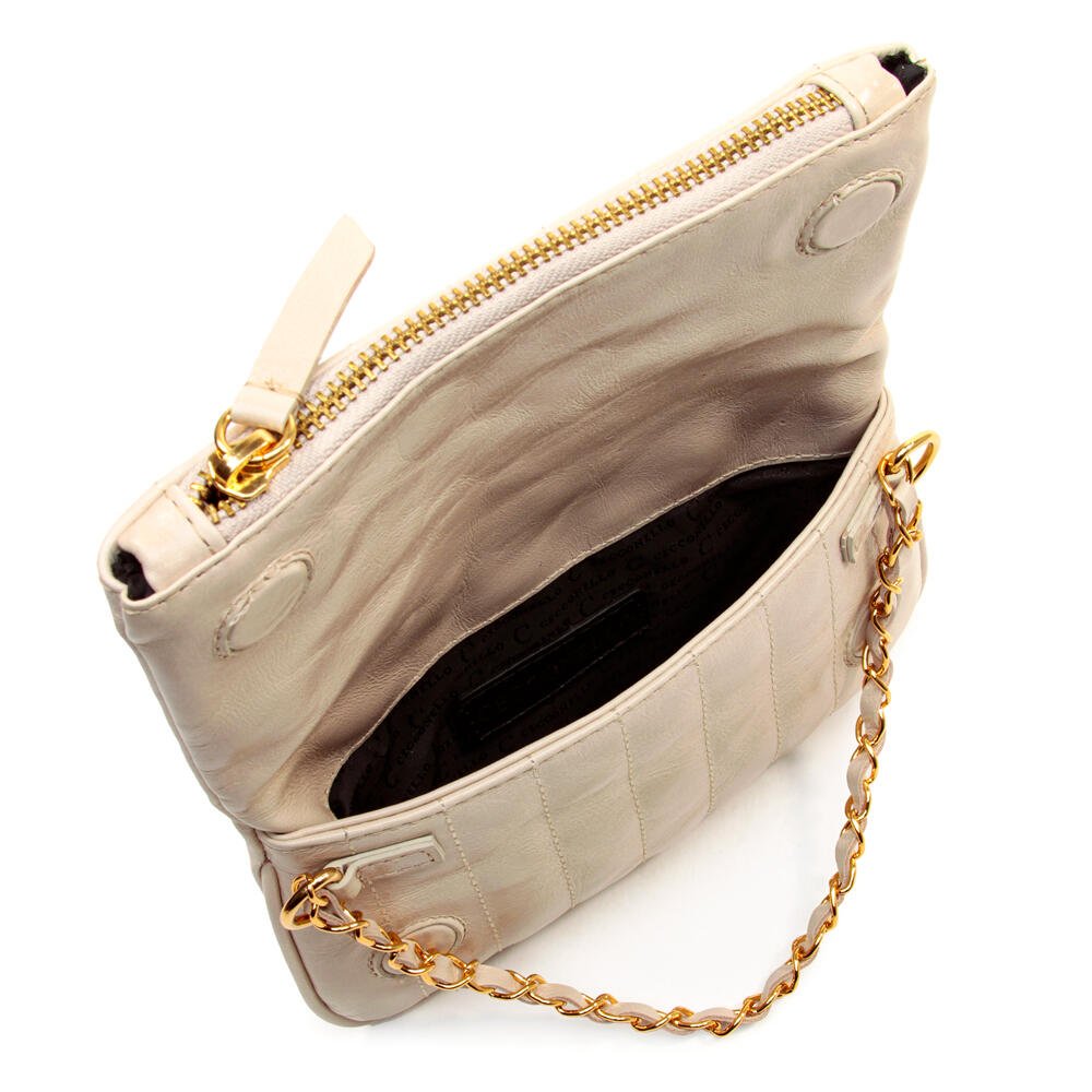 Bolsa Bellah Couro Off White Cecconello C2547-10 Bege 5