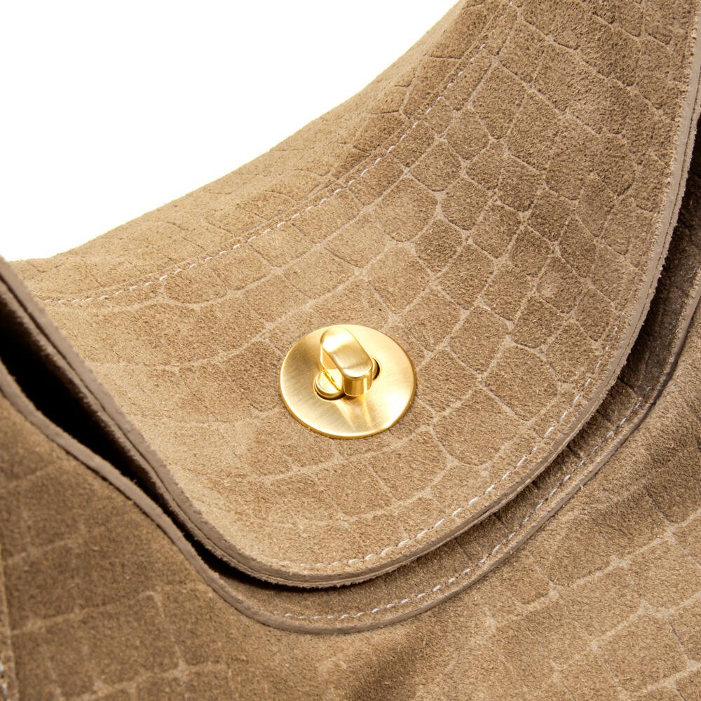 Bolsa Couro Nude Cecconello C2648-3 Bege 5