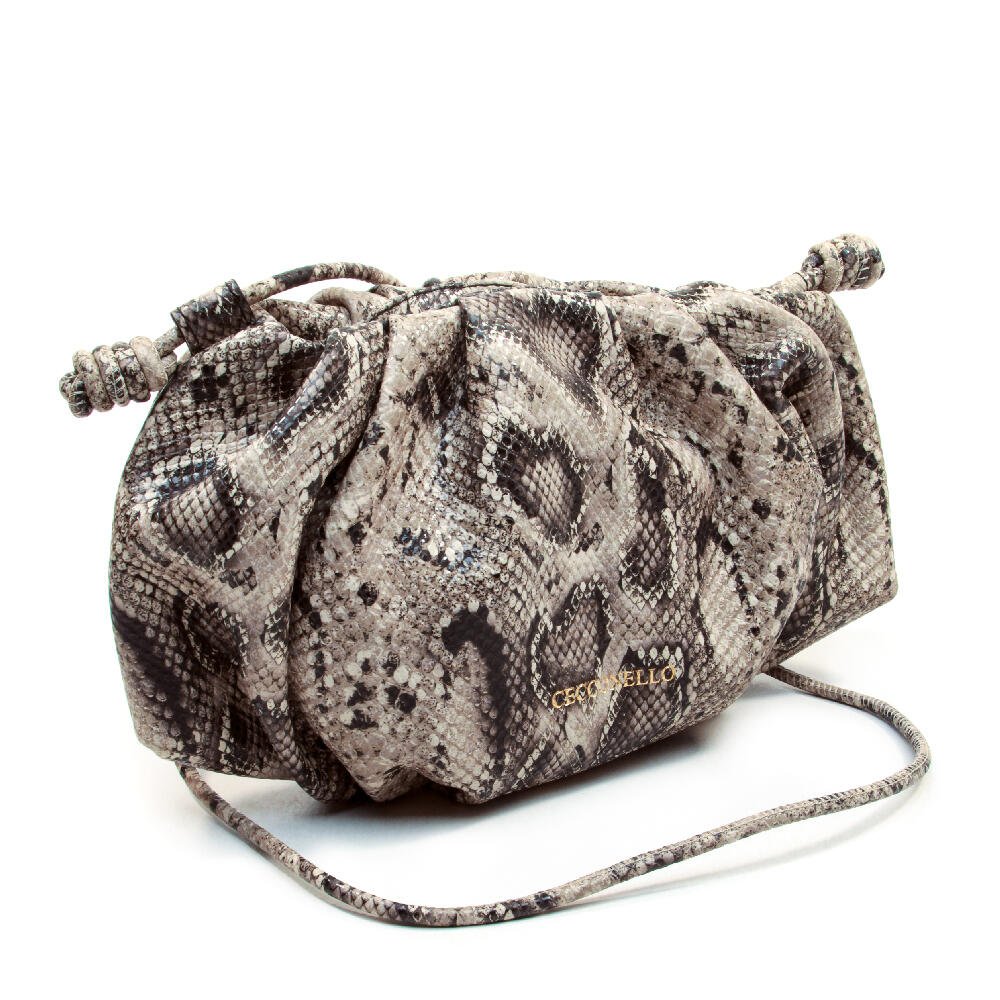 Bolsa Jess Couro Off White Cecconello C2938-13 Animal Print 5