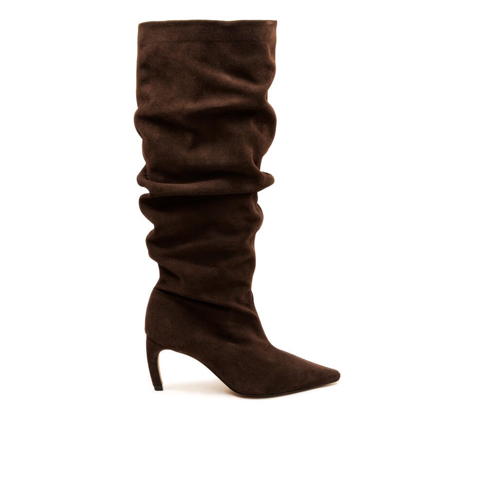 Bota Couro Marrom Cano Longo Cecconello 2625001-7