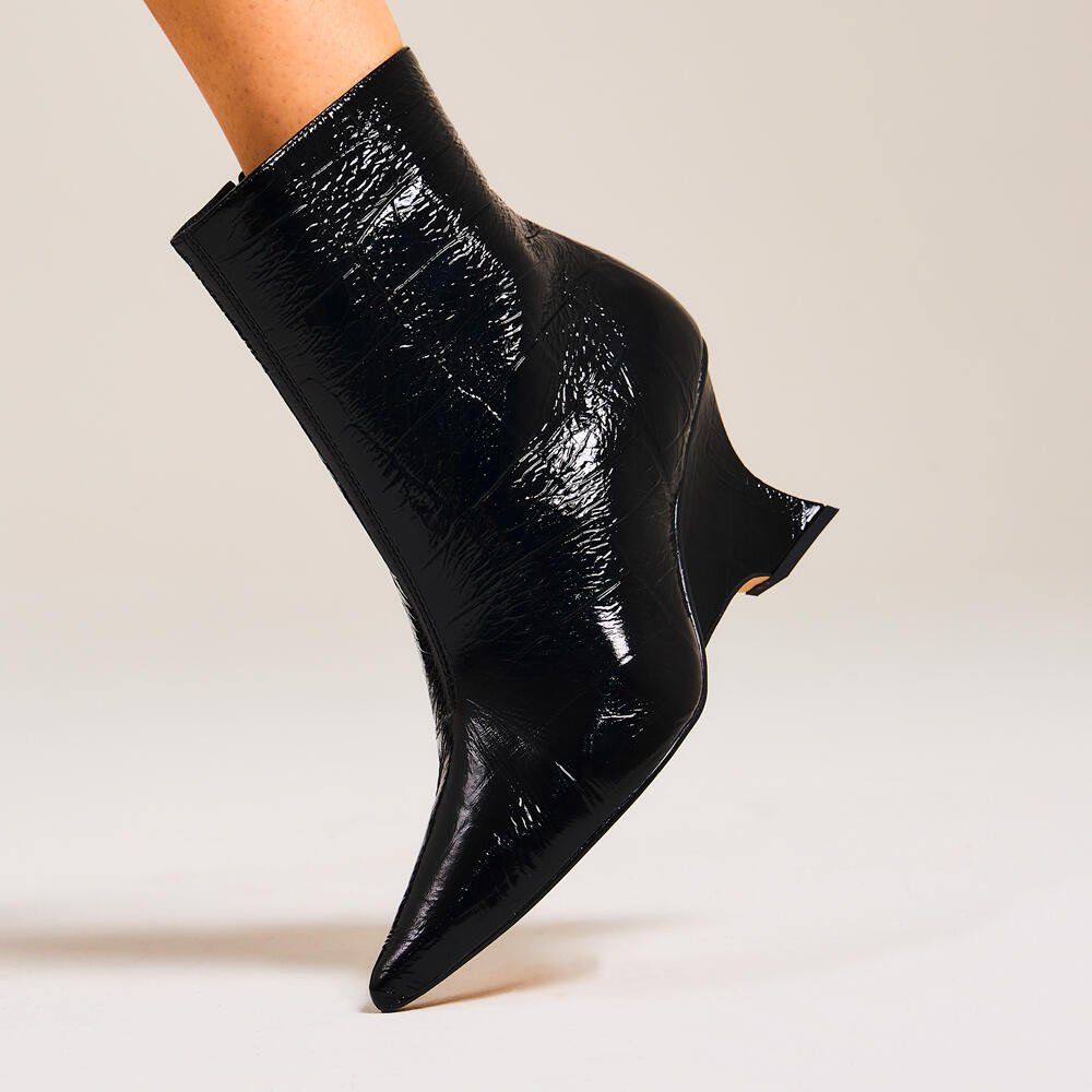 Bota Couro Preto Cano Curto Cecconello 2880005-2 Preto 2