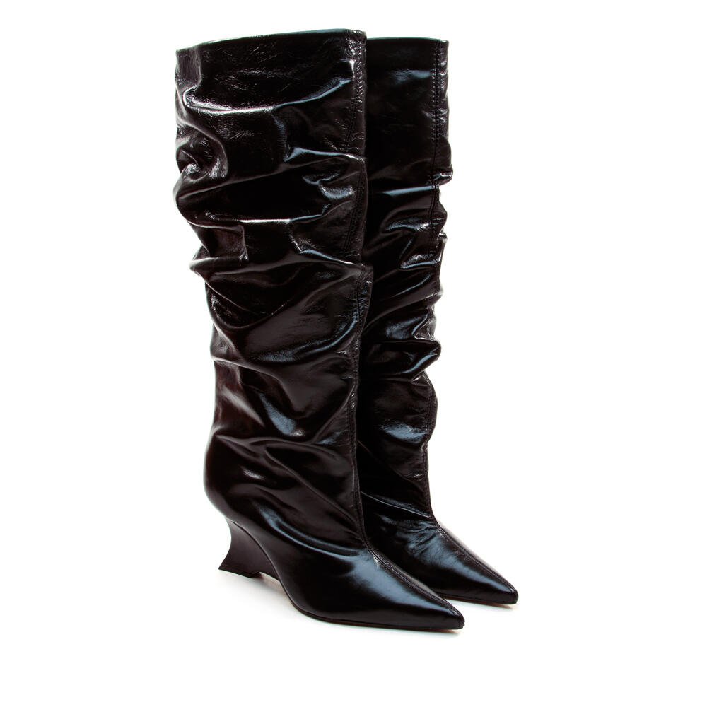 Bota Couro Preto Cano Longo Cecconello 2880007-1 Preto 5