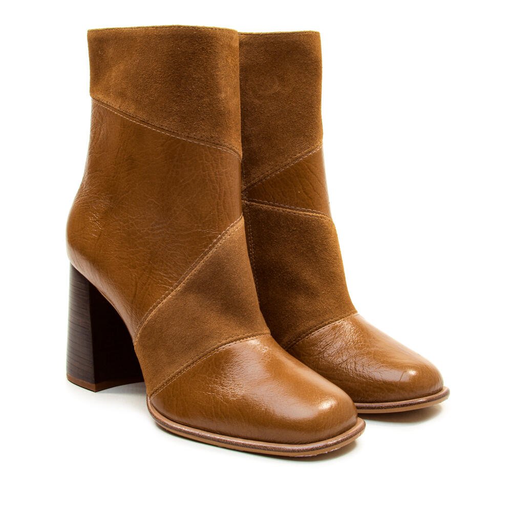 Bota Couro Marrom Cano Curto Cecconello 2924002-1 Marrom 5