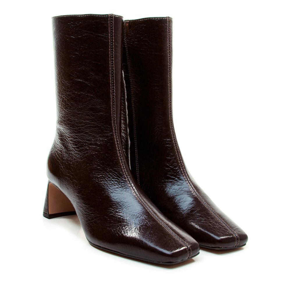 Bota Couro Marrom Cano Curto Cecconello 2949001-2 Marrom 5