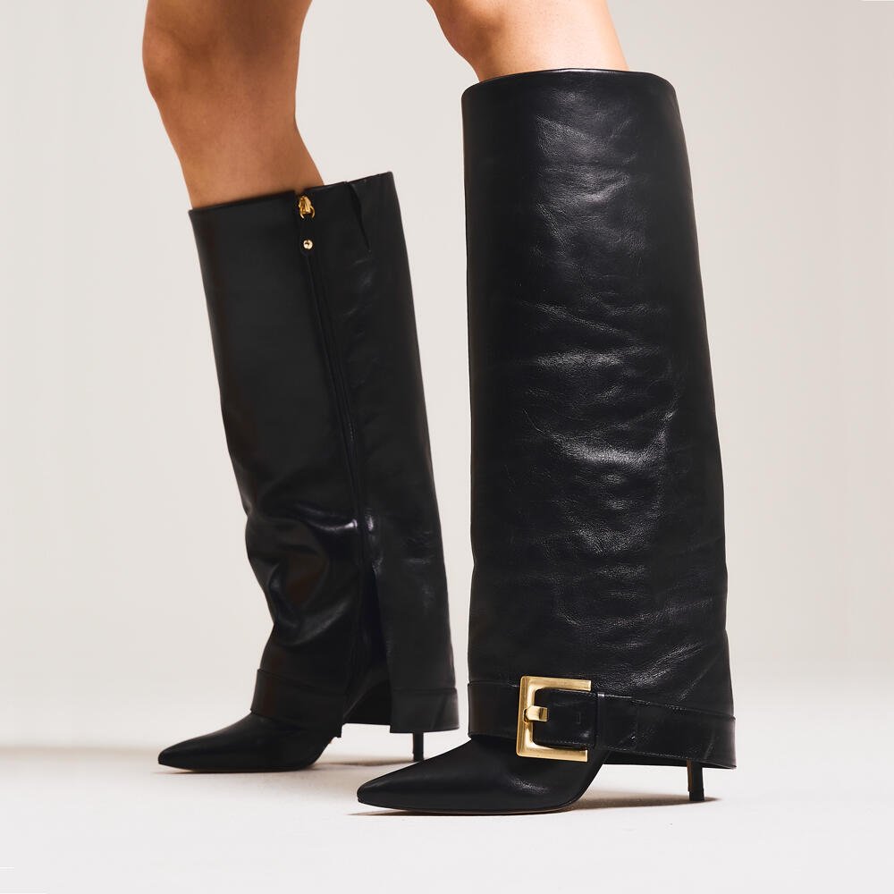 Bota Couro Preto Cano Longo Cecconello 2886002-1 Preto 2