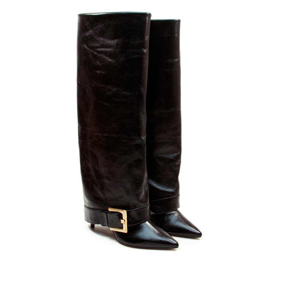 Bota Couro Preto Cano Longo Cecconello 2886002-1 Preto 5