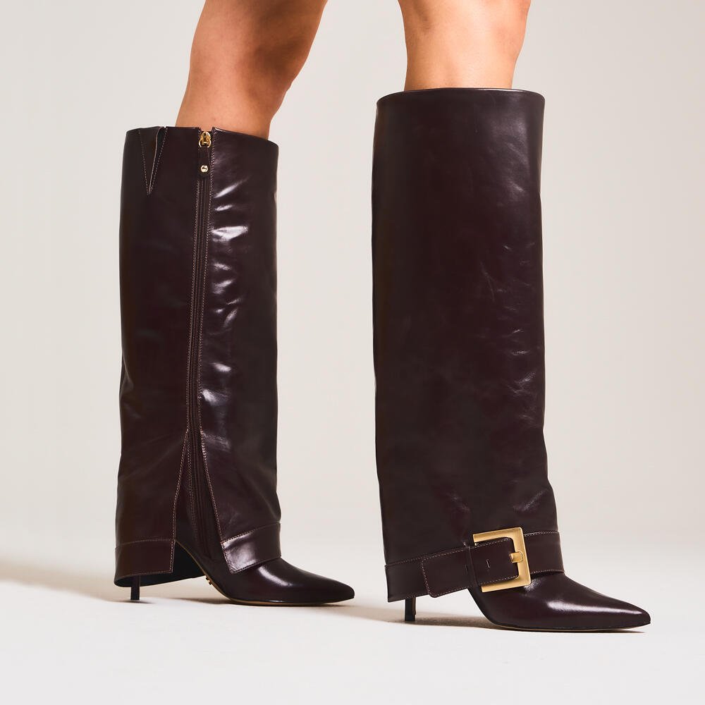 Bota Couro Marrom Cano Longo Cecconello 2886002-2 Marrom 2