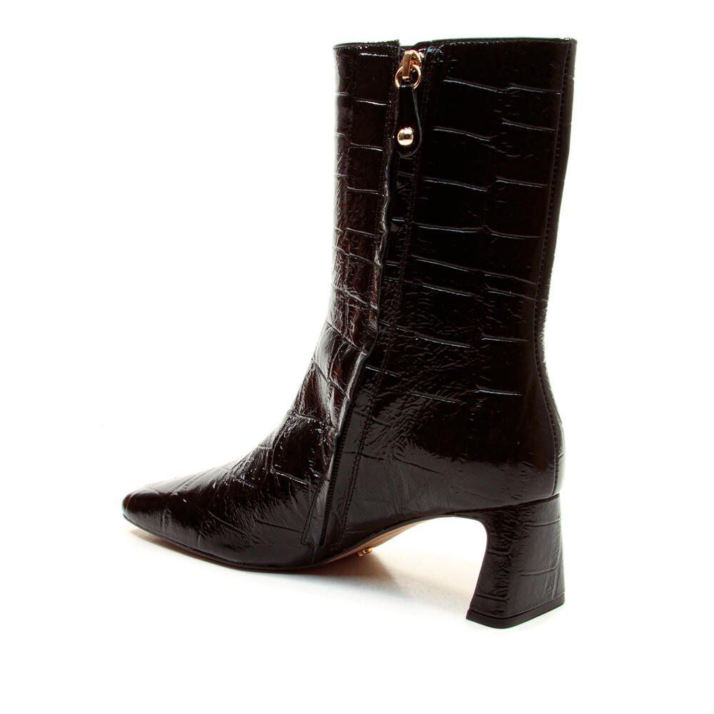 Bota Couro Preto Cano Curto Cecconello 2949001-1 Preto 4