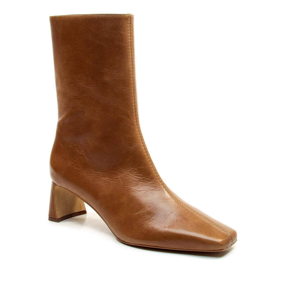 Bota Couro Marrom Cano Curto Cecconello 2949001-3 Marrom 2