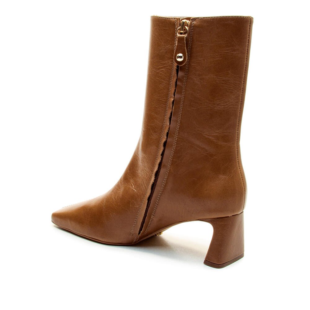 Bota Couro Marrom Cano Curto Cecconello 2949001-3 Marrom 3