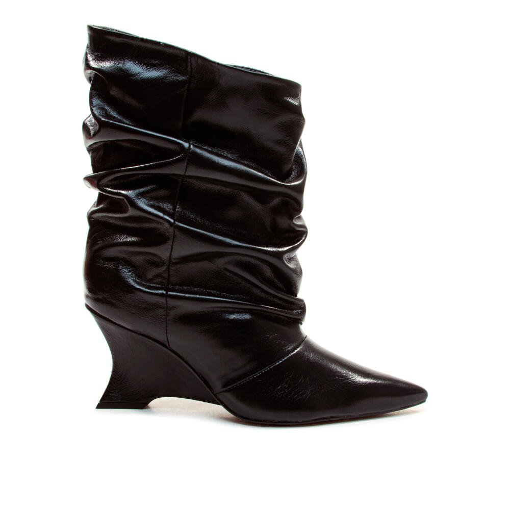 Bota Couro Preto Cano Curto Cecconello 2880002-2